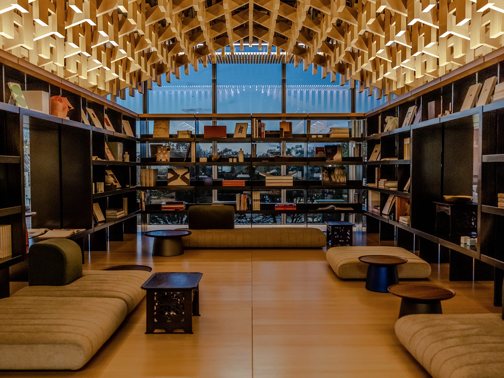 Inside of Library curated by Assouline and Arumjigi