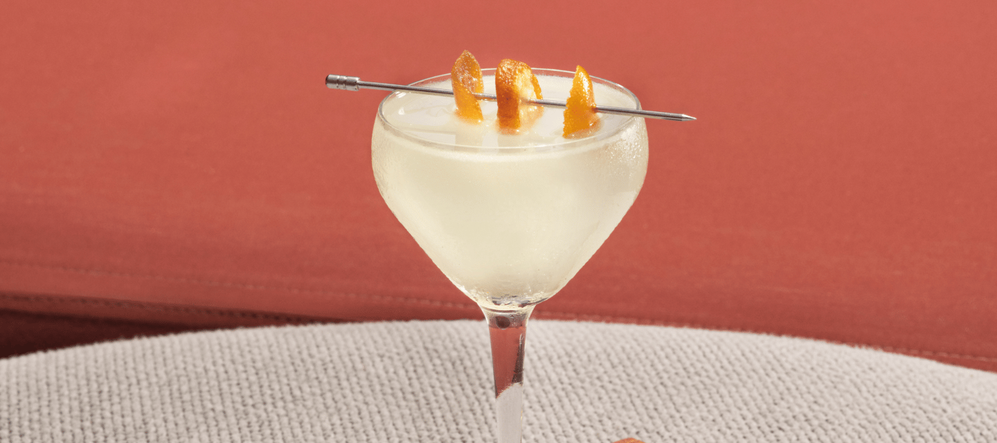 citrusy cocktail at genesis house
