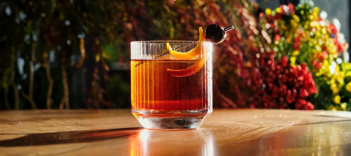 citrusy cocktail at genesis house